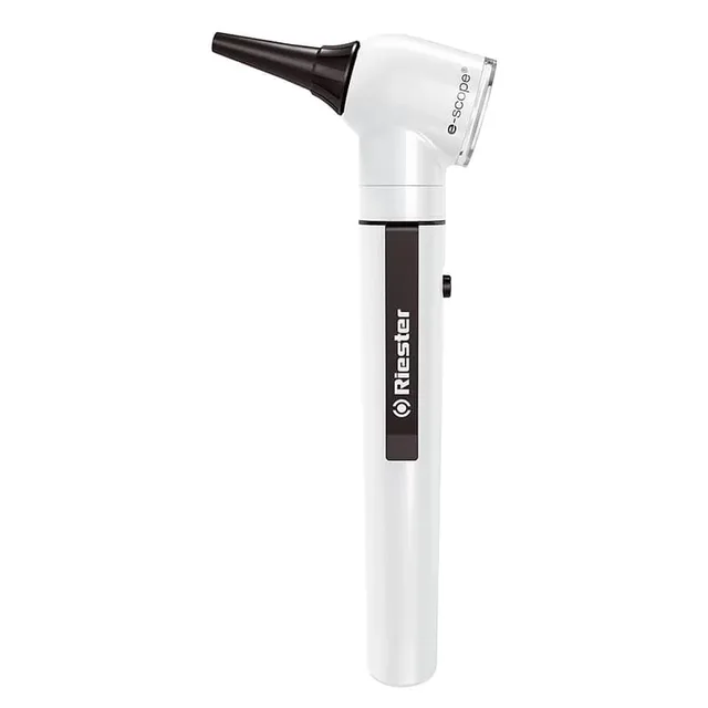 Отоскоп Riester e-scope прямое освещение XL 2.5 В, белый, в чехле
