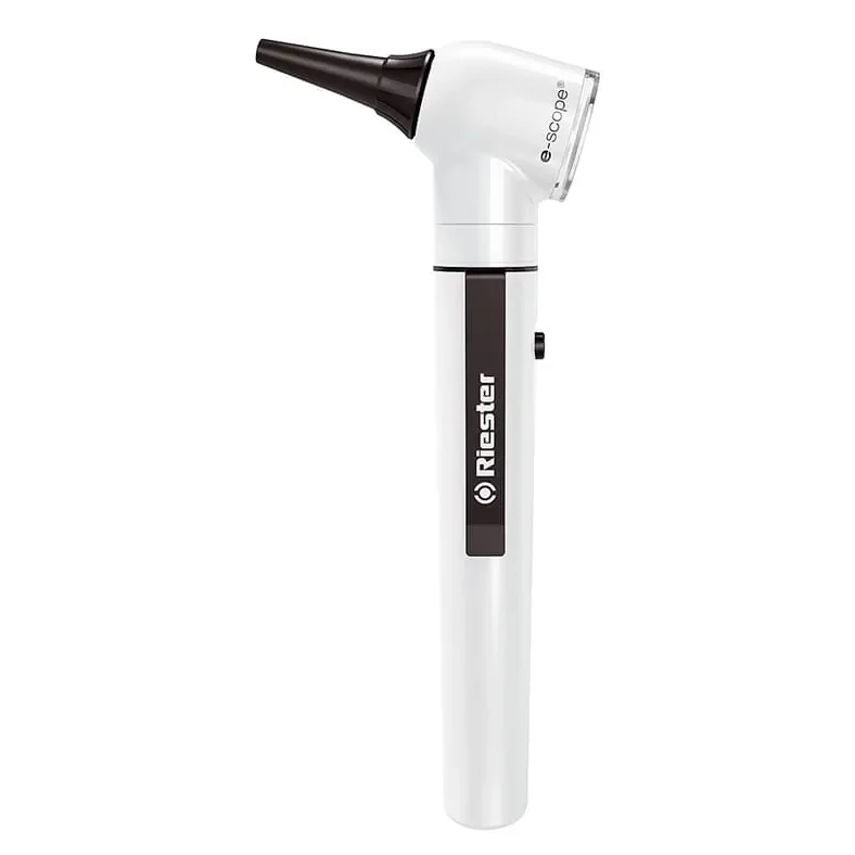 Отоскоп Riester e-scope прямое освещение XL 2.5 В, белый, в чехле